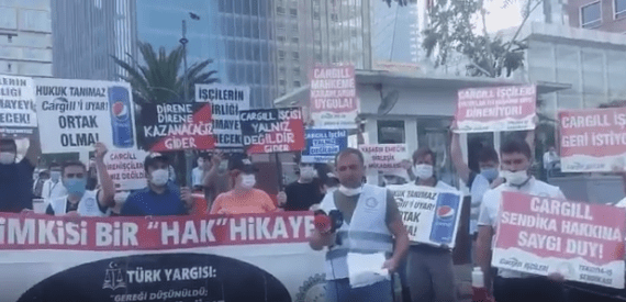 Cargill İşçilerinden PepsiCo Önünde Eylem
