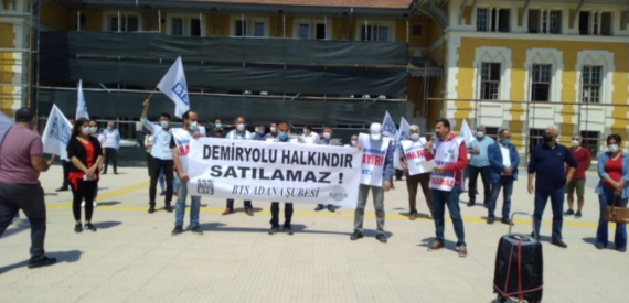 Demiryolu İşçilerinden TCDD’yi Özelleştirme Projesine Karşı Eylem
