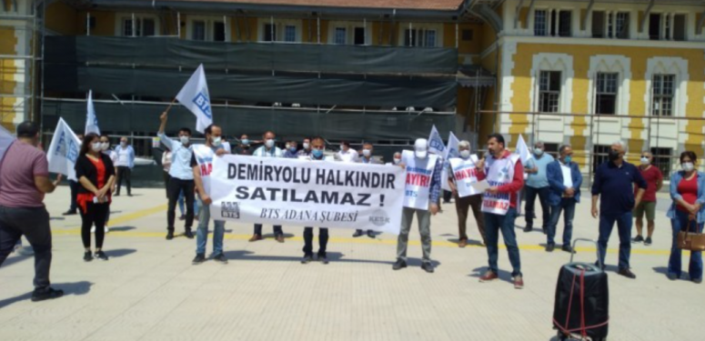 Demiryolu İşçilerinden TCDD’yi Özelleştirme Projesine Karşı Eylem