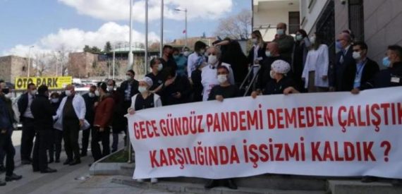 Hastanenin Kapatılma Kararına ve İşçi Kıyımına Karşı Protesto