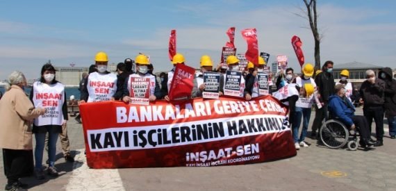 Kayı İnşaat İşçileri Alacakları için Yeniden Eylemdeydi
