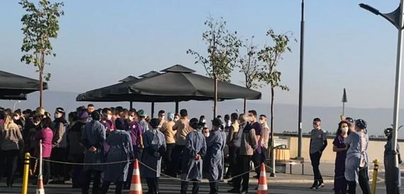 3 Aydır Ücretleri Ödenmeyen Eskişehir Şehir Hastanesi İşçilerinden Eylem
