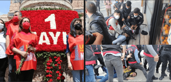 Taksim’de Sendikalardan Temsili 1 Mayıs: Ara Sokaklarda Yüzlerce Gözaltı