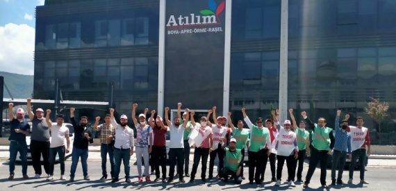 Atılım Desen Önünde Direniş Çadırı Kuruldu