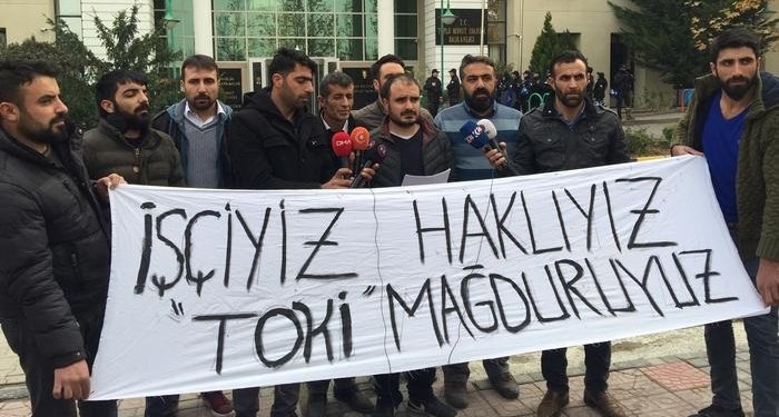 TOKİ İşçileri: Emeğimizin Karşılığını İstiyoruz