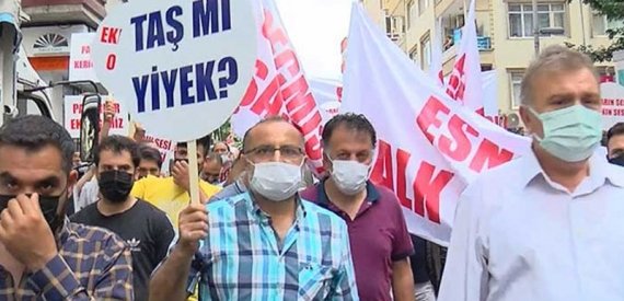 Pazarcılar Yürüyüş Yaptı: Taş Mı Yiyek?
