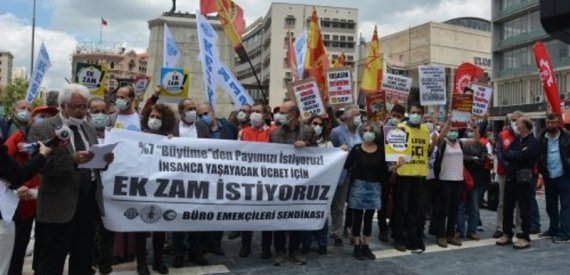 Büro Emekçileri Birçok İlde Sokaktaydı