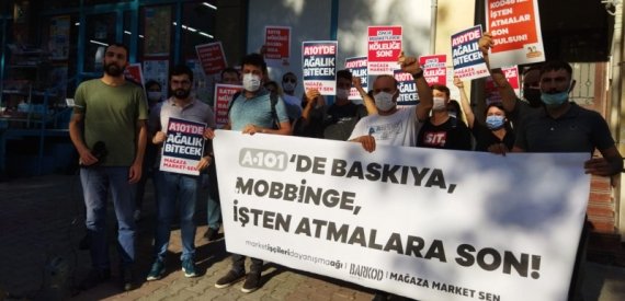 Kod-46 ile İşten Atılan A101 İşçisi için Esenyurt’ta Eylem