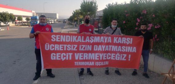 Termokar İşçileri Fabrika Önünde Direnişe Başladı