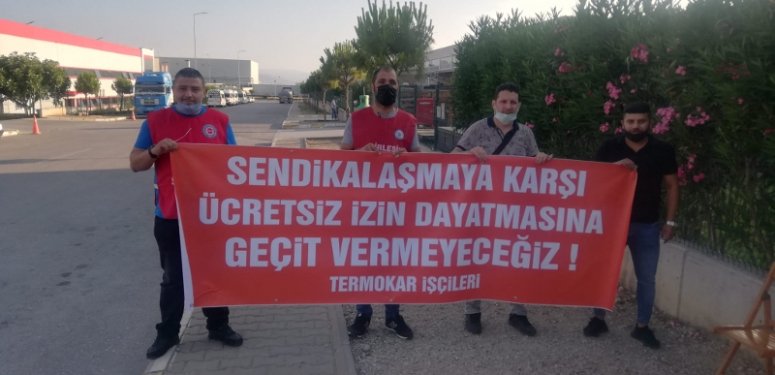 Termokar İşçileri Fabrika Önünde Direnişe Başladı