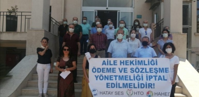 Sağlık Meslek Örgütlerinden ‘Aile Hekimliği Yönetmeliği Geri Çekilsin’ Eylemi