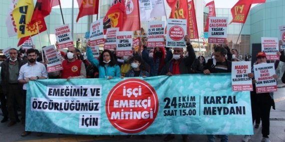 34 İşçi Örgütünden 24 Ekim Mitingine Çağrı