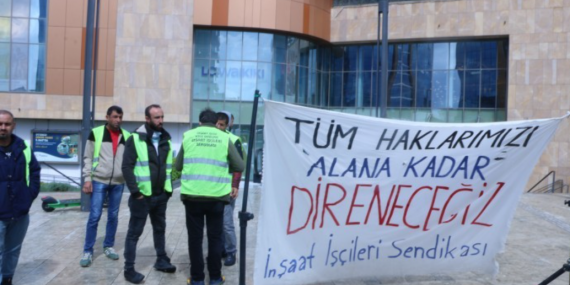İnşaat İşçileri Kararlı: Sadaka Değil Hakkımızı İstiyoruz