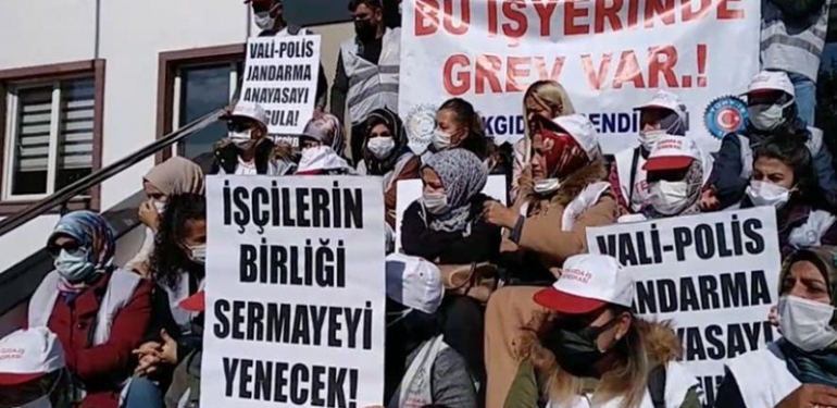 Direnişteki AdkoTurk ve Bel Karper İşçilerine Polis Saldırdı 6 adkoturkiscileri