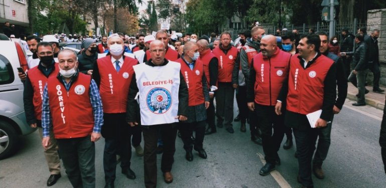 Grevdeki Bakırköy Belediyesi İşçilerine 7 Farklı Kentin İşçilerinden Destek