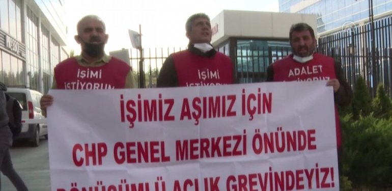 Şişli Belediyesi’nde İşten atılan 4 İşçi, 35 Gündür Açlık Grevinde