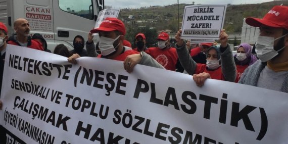 Nelteks İşçilerinden Sendika Düşmanlığına Karşı Eylem