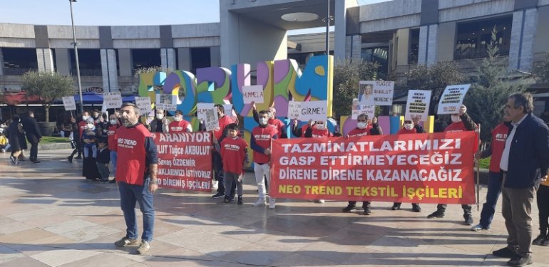 Neo Trend İşçileri Forum İstanbul AVM Önünde Eylemdeydi