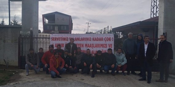 Vero Maden İşçileri Birikmiş Maaşları ve Tazminat Hakları için Eylemde