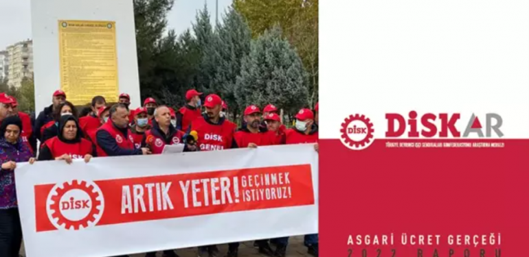DİSK-AR’dan Asgari Ücret Gerçeği Raporu-2022