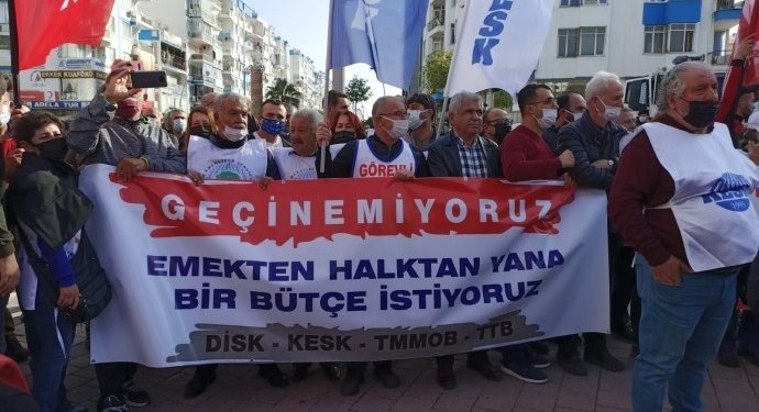 Antalya’da Zamlara Karşı Geçinemiyoruz Eylemi: Halktan Yana Bütçe İstiyoruz