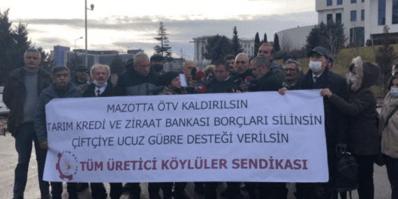 Üretici Köylülerden Eylem: Tarım Kredi Kooperatifi ve Ziraat Bankası Tefeci Durumunda