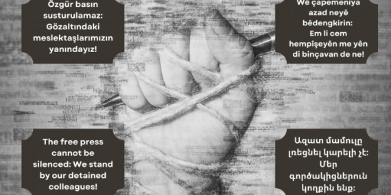 837 Gazeteci ve 62 Basın Kuruluşundan Gazeteci Gözaltılarına Ortak Tepki