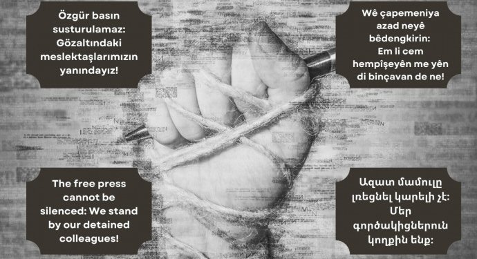 837 Gazeteci ve 62 Basın Kuruluşundan Gazeteci Gözaltılarına Ortak Tepki