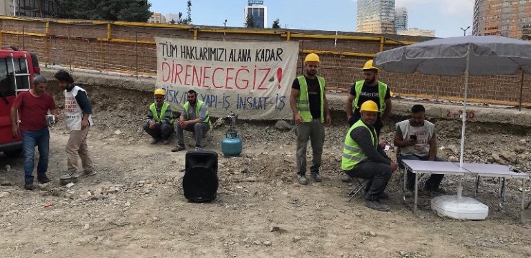Finans Merkezi Şantiyesi’nde İnşaat İşçileri Yeniden Direniş Başlattı