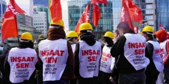 İnşaat İşçilerinden Yemek Protestosu