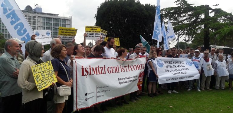 Direnişteki İBB İşçileri Taleplerini Yineledi, Mücadele Çağrısı Yaptı