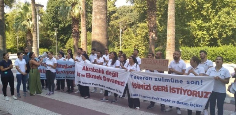 İzmir Büyükşehir Belediyesi İşçilerinin Direnişi Sürüyor