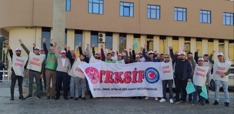 Savcan Tekstil’de Sendika Düşmanlığına ve İşten Atmaya Karşı Eylem