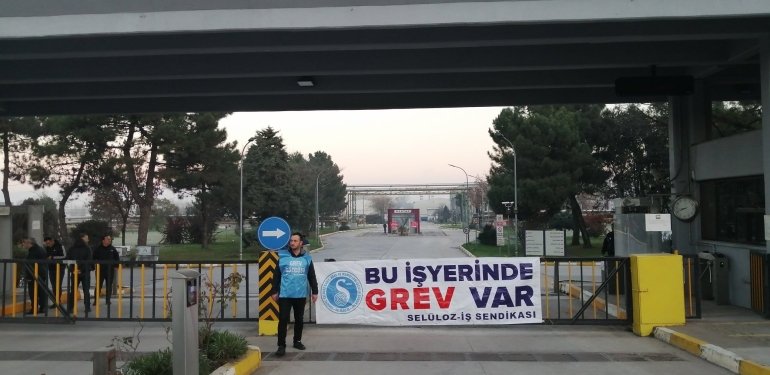 Kartonsan’da Grev Başladı
