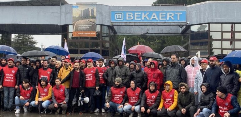 Cumhurbaşkanı Kararıyla Yasakalanan Bekaert Grevi 16. Gününde