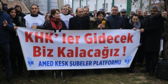 KHK’lılardan Diyarbakır’da Eylem