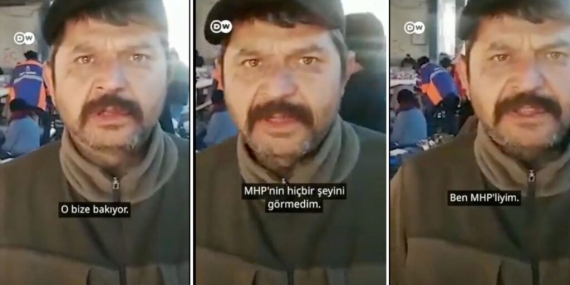 MHP’li Depremzede: Bize ‘Terörist’ Diye Bildiklerimiz Bakıyor