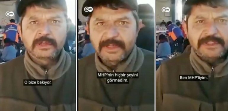 MHP’li Depremzede: Bize ‘Terörist’ Diye Bildiklerimiz Bakıyor