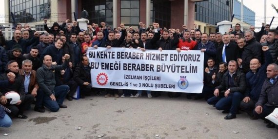 İZELMAN’da Grev Süreci Başlıyor