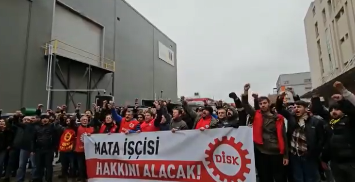 Yüzlerce İşçiden MATA Otomotiv Önünde Eylem