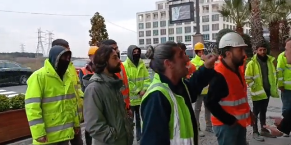 Finans Merkezi’nde Direnişteki İnşaat İşçileri Patronun Kapısına Dayandı