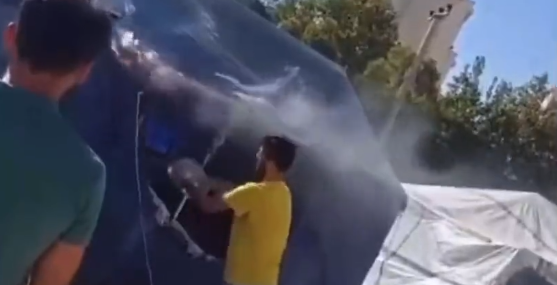 6 Aydır Konteynır Bekleyen Depremzede İsyan Ederek Çadırını Yaktı