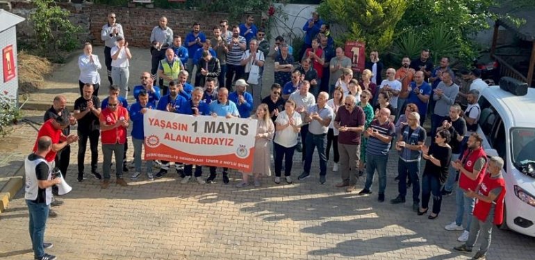 İZENERJİ İşçileri: Özgürlük İşçinin Ekmeğidir, Özgürlüğümüz için 1 Mayıs’a