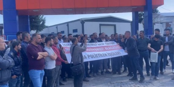 Mega Polietilen İşçileri Ödenmeyen Maaşlarını İstiyor