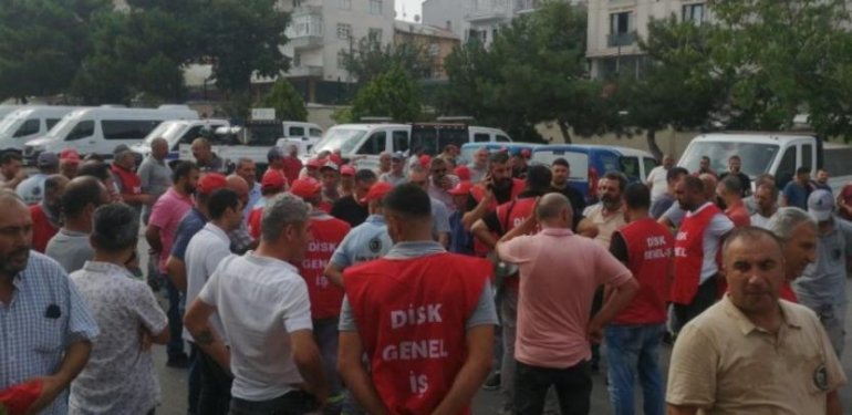 Kartal Belediyesi İşçilerinden İş Bırakma Eylemi
