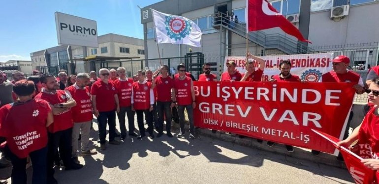 Toplu Sözleşmede Anlaşma Sağlanamayan Purmo’da İşçiler Greve Çıktı
