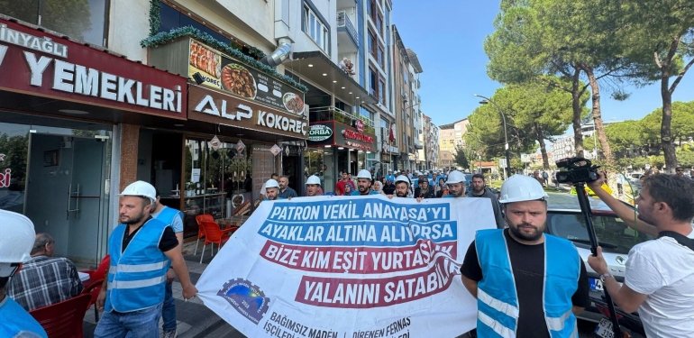 Fernas Maden İşçilerinin Ankara Yürüyüşü 2. Gününde