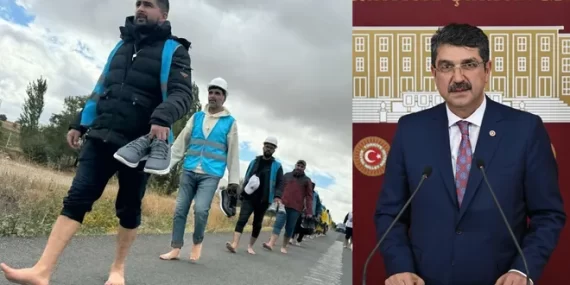 İşçiler Ankara’ya yürüdü, AKP’li Patron-Vekil İşçileri Suçladı