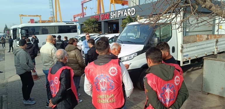 Direnişteki Kuzey Star Tersanesi İşçilerine Gözaltı