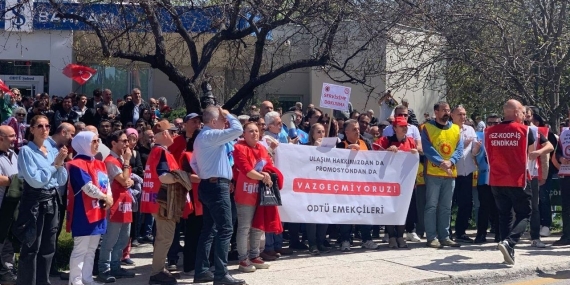 ODTÜ Çalışanları Hakları için Yürüdü